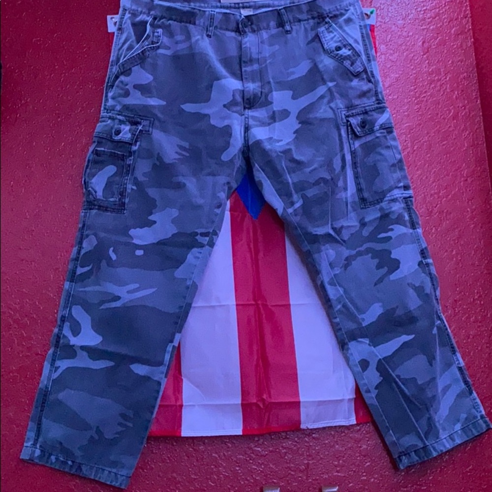 Grey cargo pants